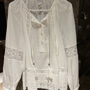 Chico's white blouse in size 1.